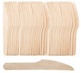 Noże jednorazowe drewniane, 16cm, 100szt.