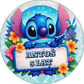 Opłatek tortowy 20 cm, Stitch 1 szt.