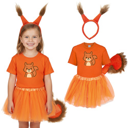 Zestaw WIEWÓRKA Koszulka Czapka Tutu 128cm