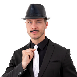 Sztuczne WĄSY Samoprzylepne Czarne 5 szt.