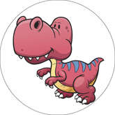 Opłatek tortowy 20 cm, Dinozaur 1 szt.