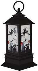 Latarnia Lampion ze Świeczką LED Halloween 9x18cm