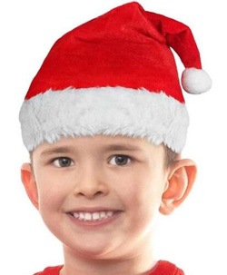 Czapka Świętego MIKOŁAJA z Futerkiem 28x36 cm