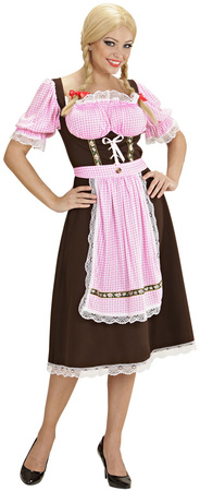 Kostium Strój BAWARKA w Kratkę Oktoberfest, S