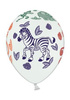 Balony 14" Pastel White Zoo 5  szt.