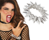 Srebrna Bransoletka PUNK Rock Kolce Podwójna