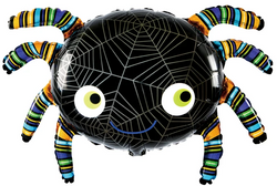 Balon foliowy pająk Halloween 61cm x 89cm, 1 szt.