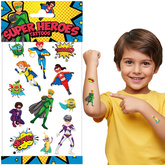 Tatuaże Zmywalne SUPERBOHATEROWIE Super Heroes 12s