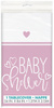 Obrus Foliowy Różowy BABY SHOWER Serca 137x213cm