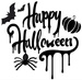 SZABLON do Dekoracji Ciast HAPPY HALLOWEEN 25cm
