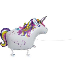 Chodzący balon foliowy, Jednorożec, 1 szt.
