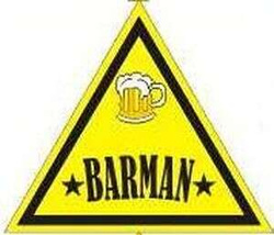 Naklejka na kask ''Barman'', 1 szt.