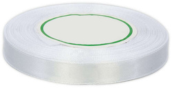 Wstążka satynowa Biała 12 mm x 36 y