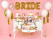 Balony przezroczyste Bride to be złote 30cm 1 szt.