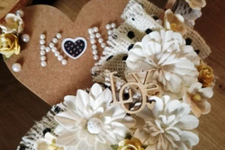 Kształty z Drewna Dekoracje ŚLUB Wesele Love 45szt