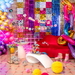 Girlanda Baner Retro Disco Lata 80 Party 150cm