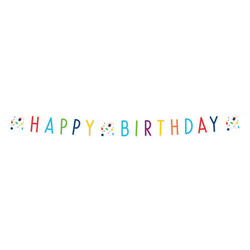 Baner Girlanda Confetti Birthday 180x13,8 cm 1szt.