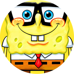 Opłatek tortowy 20 cm, SpongeBob 1 szt.