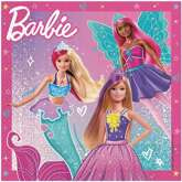 Serwetki BARBIE Lalka Urodziny 33x33cm 20szt.