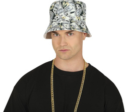 Kapelusz Czapka Bucket Hat z Nadrukiem DOLARY