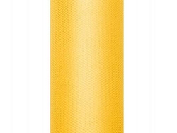 Tiul gładki, żółty, 15cm x 9m, 1szt.