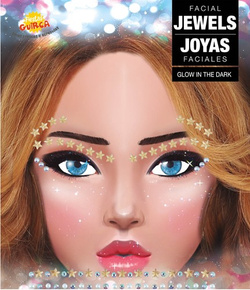 Naklejki Kryształki Ozdoba na Twarz Oczy GWIAZDKI