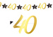 Baner Girlanda Papierowa 40 URODZINY 300cm