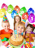 Balony odwrotny nadruk cyfra 7 SIEDEM, 5 szt