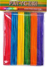 Patyczki  6 kolorów op.60szt. 150X18X1,6mm