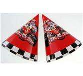 Czapeczki papierowe "Wyścigi F1" 6 szt., 1 op.