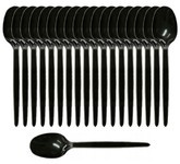 Łyżeczki wielokrotnego użytku ECONOMY czarne 100sz