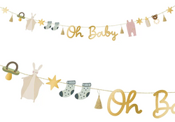 Baner Girlanda OH BABY Narodziny Baby Showe 250cm