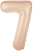 Balon foliowy cyfra 7 karmelowy 100cm