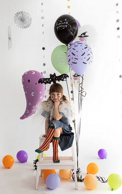 Balony Czarownica Nietoperze Witch Halloween 5szt.