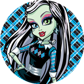 Opłatek tortowy 14 cm, 1 szt. Monster High