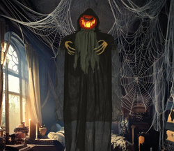Dekoracja Wisząca STRASZNA DYNIA Halloween 120cm