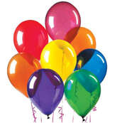 Balony krystaliczne 10 cali mix, 25 szt.