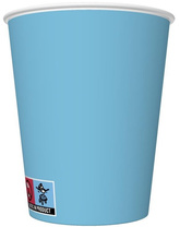 Kubeczki Papierowe Niebieskie Błękitne 250ml 8szt.