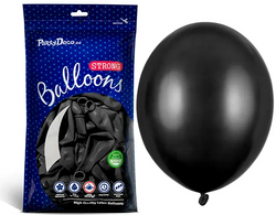 Balony St. 12cm (5") Metallic Czarny, 100szt.