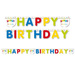 Baner - napis urodzinowy Happy Birthday 200cm 1szt