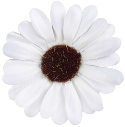 Sztuczna Gerbera mini Cream Główka Kwiatowa