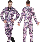 Kostium Strój Joker Pokerzysta Komik Gangster, M