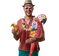 Dmuchana Kolorowa PAPUGA Pirat Hawaje Aloha 105cm