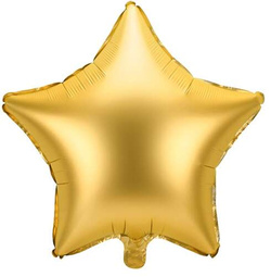 Balon foliowy Gwiazdka, 48cm, złoty