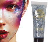 Farbka do Malowania Twarzy SREBRNA Brokatowa 20ml