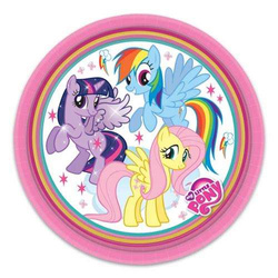 Talerzyki My Little Pony, 23 cm, 8 szt.
