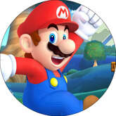Opłatek tortowy 29 cm, Super Mario 1 szt.