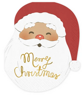 Serwetki Świąteczne ŚWIĘTY MIKOŁAJ 13,5x16cm 12szt