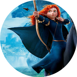 Opłatek tortowy 29 cm, Merida Waleczna 1 szt.