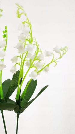 Konwalia gałązka, sztuczna, 33cm, 1 szt.